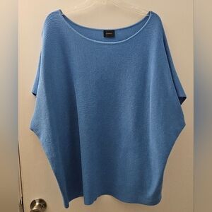 Cyrus Women's Sky Blue Poncho Sweater